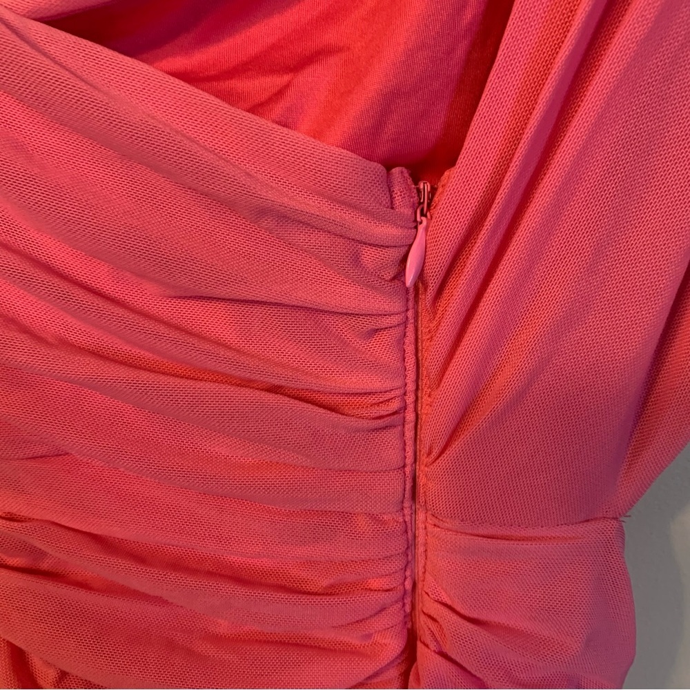 Hello Molly Pink Mini Dress One Shoulder 2 - Picture 11 of 11